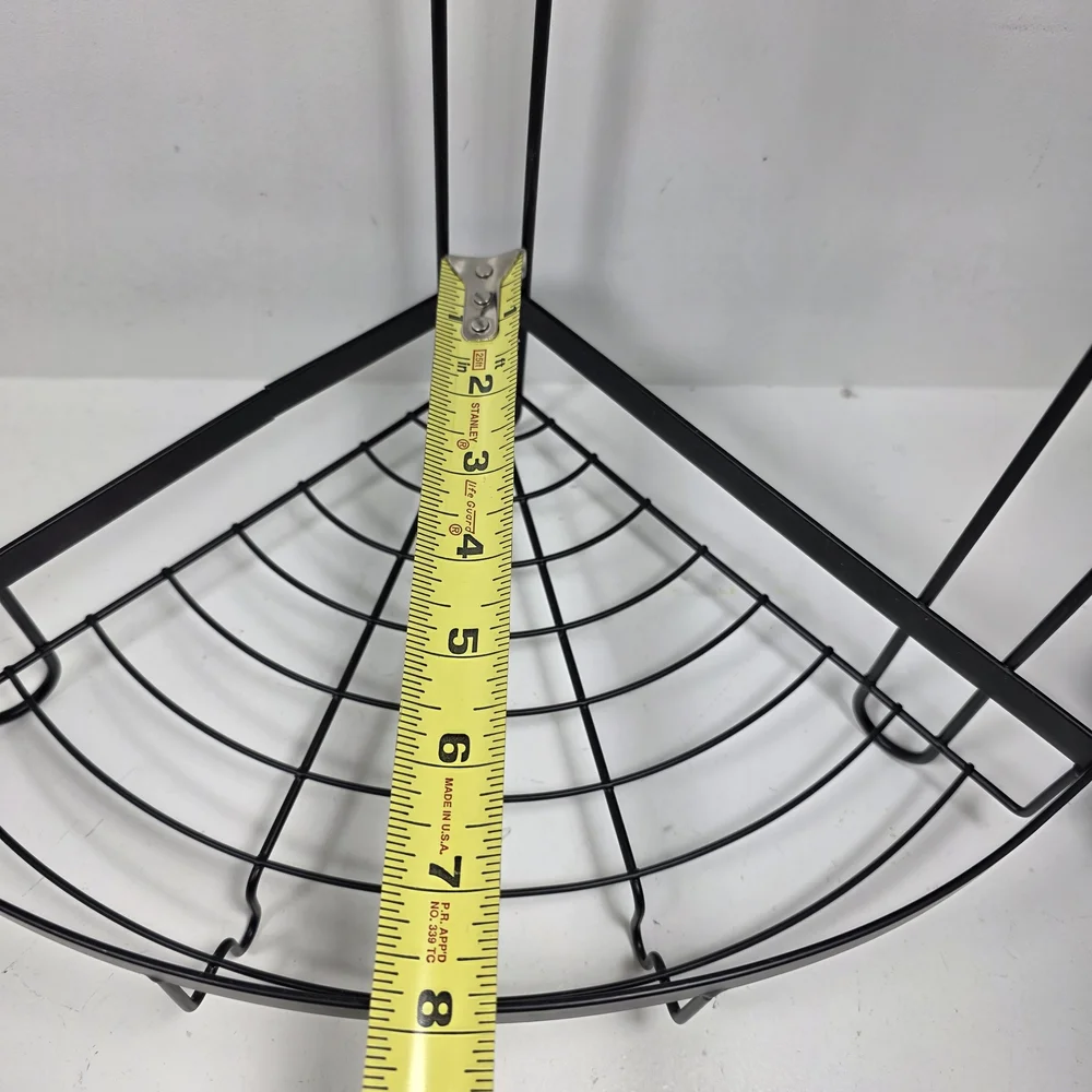 Black Metal Corner Shower Caddy